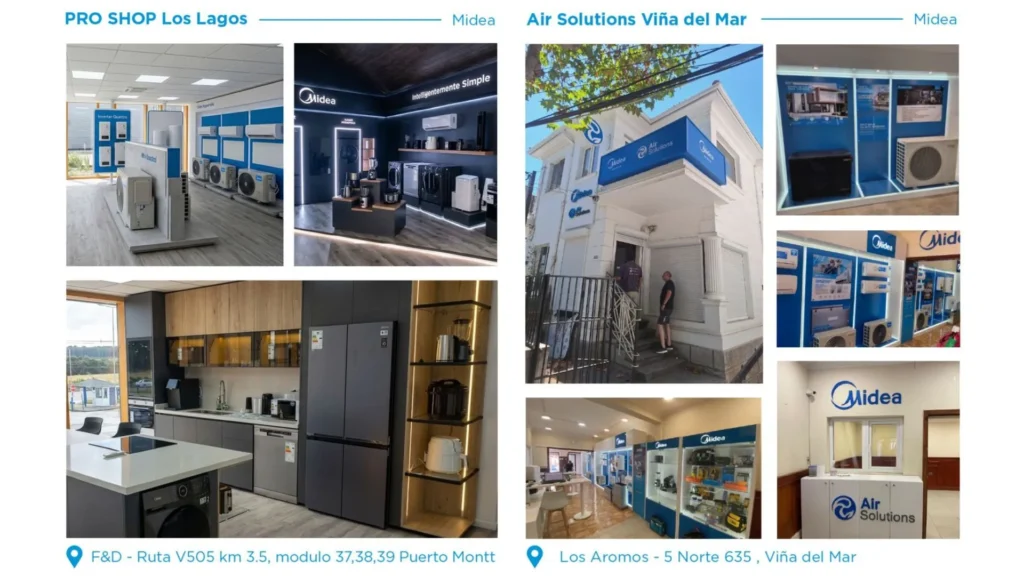 Midea Carrier Chile tiendas PRO SHOP