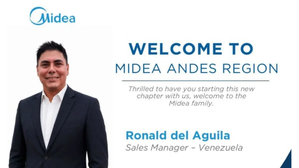 Ronald Del Águila asume como Sales Manager de Midea en Venezuela